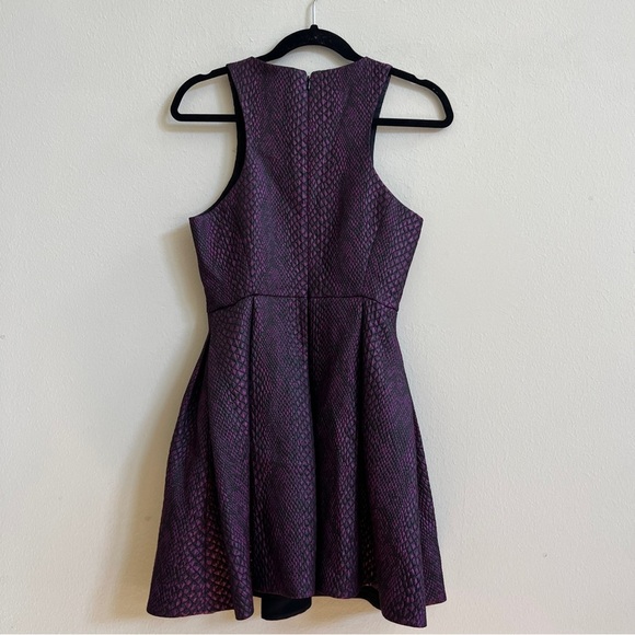 TIBI Snakeskin Print Jacquard Fit n Flare Dress - Picture 5 of 5